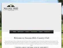 Tablet Screenshot of noconahillscountryclub.com